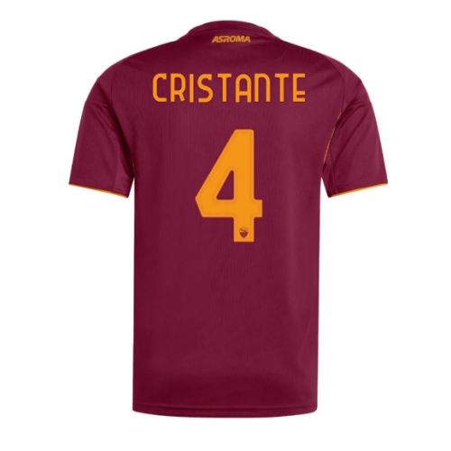 Billige Fotballdrakt AS Roma Bryan Cristante #4 Replika Hjemmedrakt 2025-26 Kortermet Billige Fotballdrakt AS Roma Bryan Cristante #4 Replika Hjemmedrakt 2025-26 Kortermet